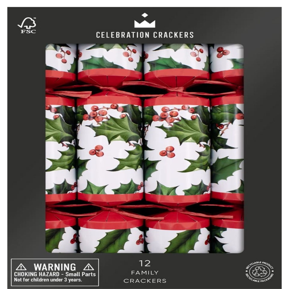 Heart & Soul Red & White Holly Berry 12in Cracker