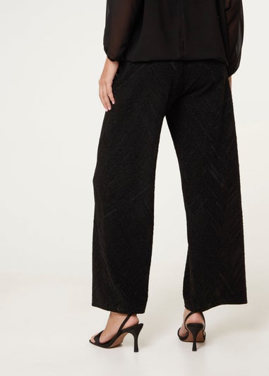 Blue Vanilla Black Draw Cord Shimmery Trousers