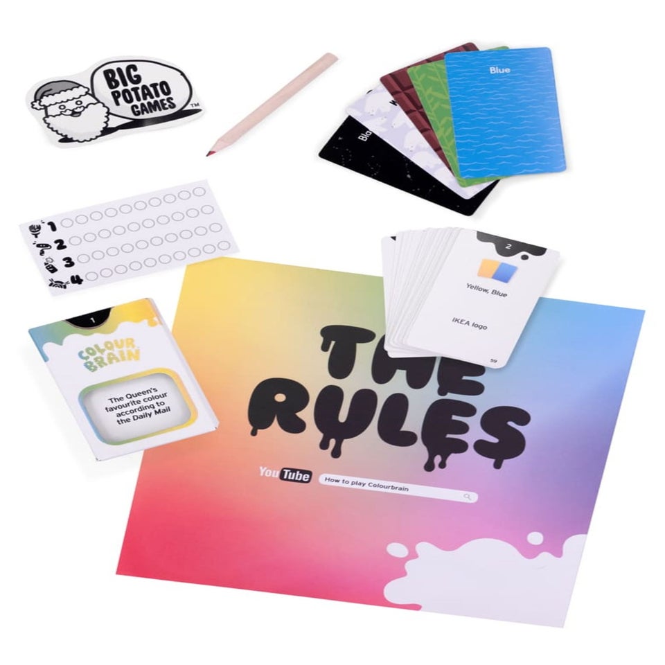 Heart & Soul Multi Colour Brain 12in Cracker