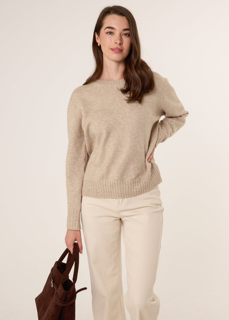 Blue Vanilla Beige Jumper With Open Back Bow Tie