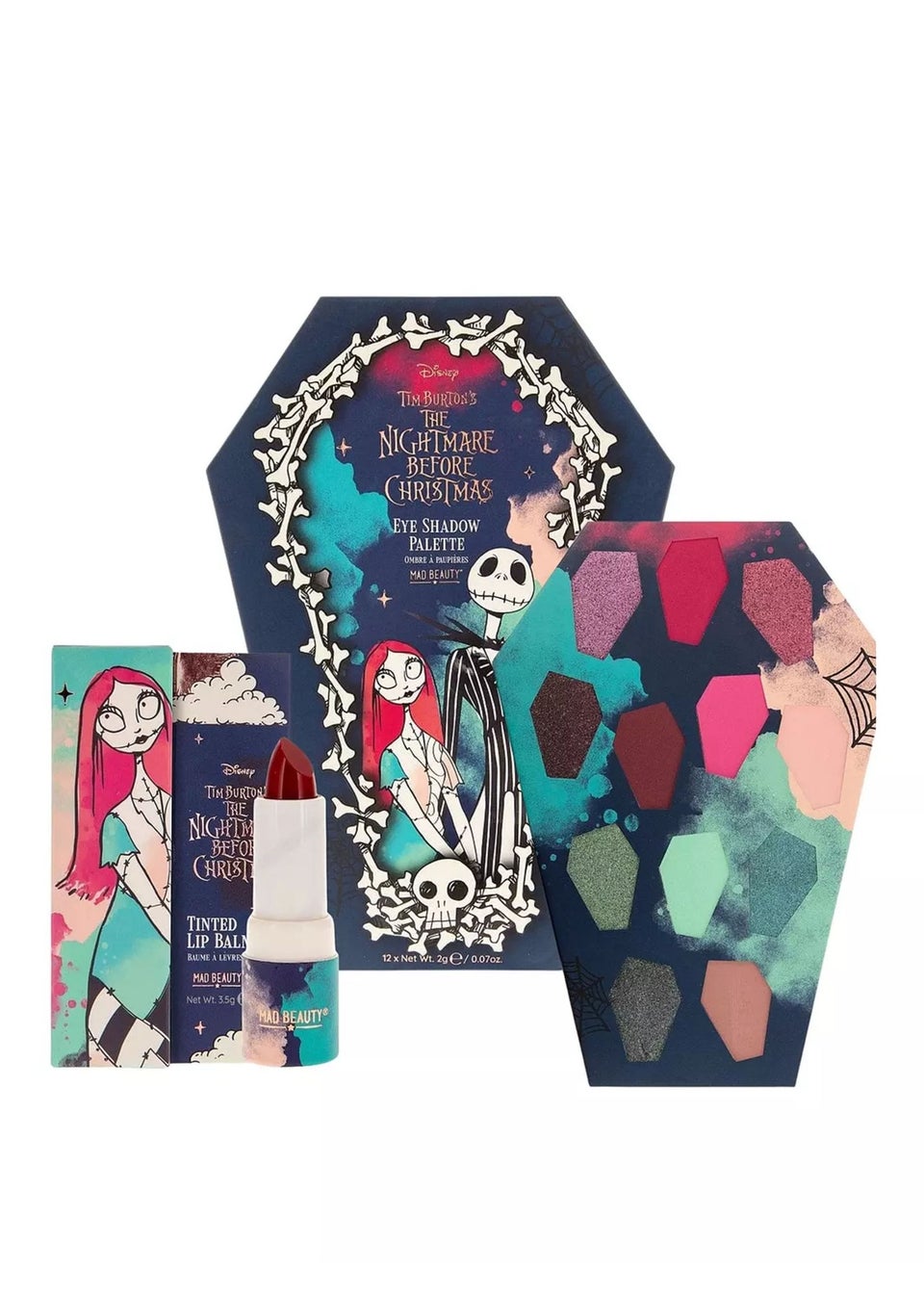 Nightmare Before Christmas Black Lip Balm & Eyeshadow Pallette