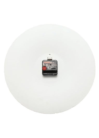 Interval Porcelain White Wall Clock 35cm Textured