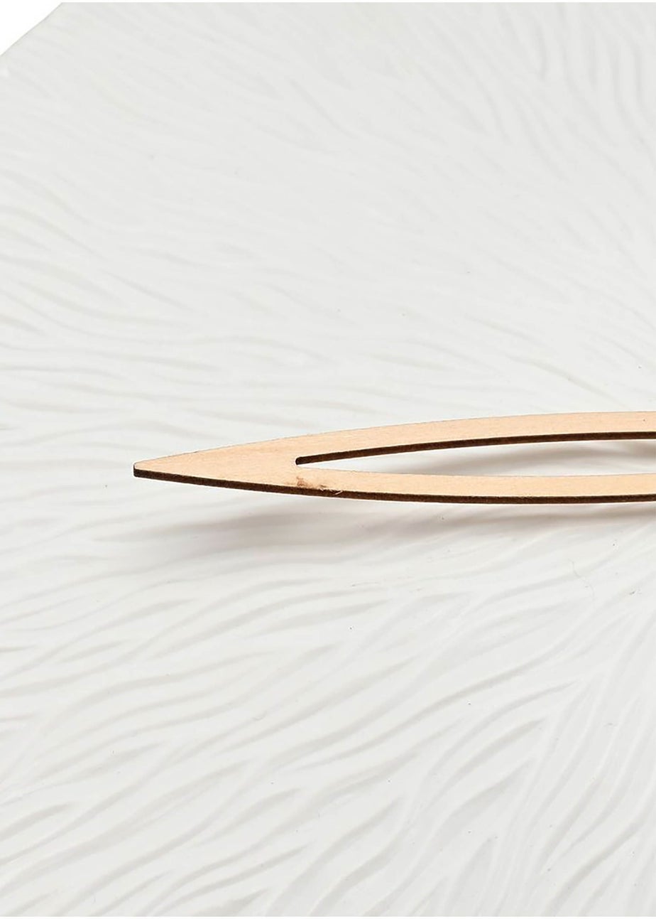 Interval Porcelain White Wall Clock 35cm Textured