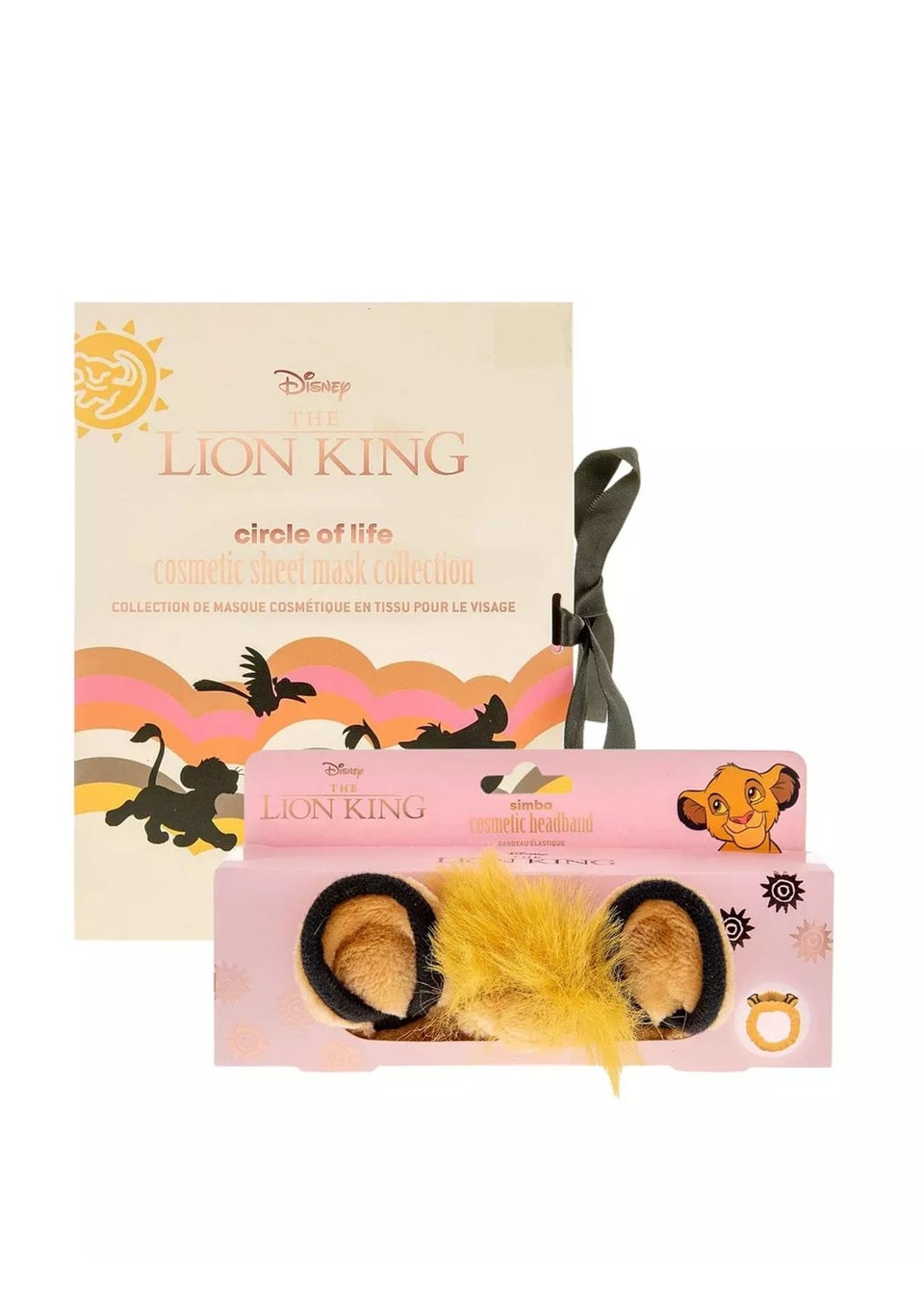 Disney Lion King Yellow Headband & Sheet Mask Collection Bundle