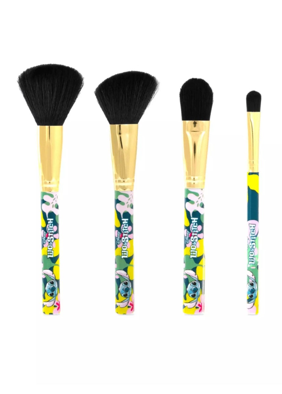 Disney Stitch Blue Cosmetic Brush & Beauty Blender Set