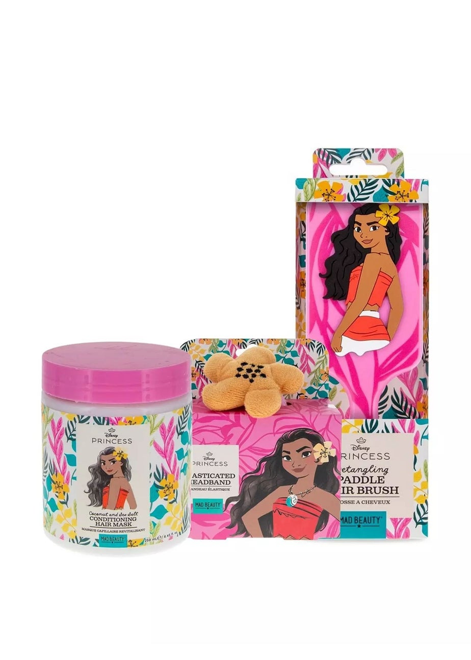 Moana Pink Hairbrush Headband & Hair Mask Bundle