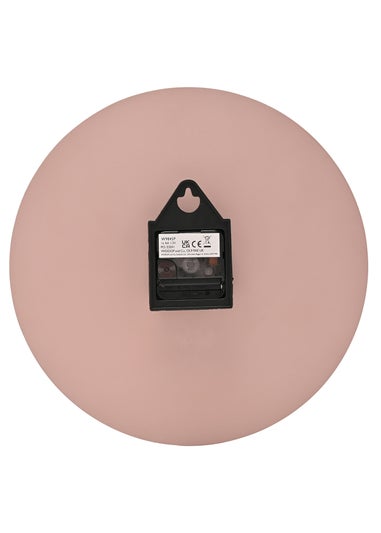 Interval Minimalist Wall Clock 30cm Pink