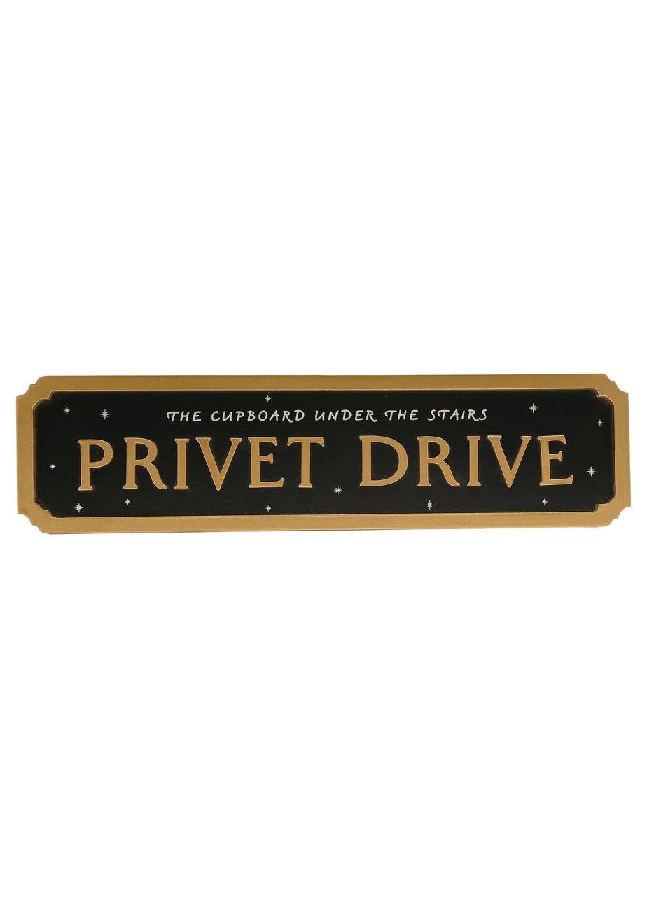 Harry Potter Warner Bros Alumni Black Street Sign Privet Drive