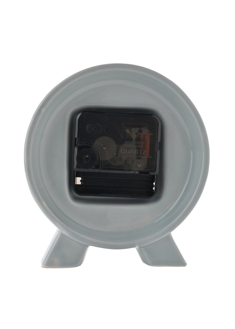 Interval Ceramic Mantle Clock Ocean Blue