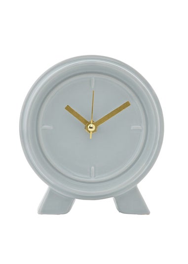 Interval Ceramic Mantle Clock Ocean Blue