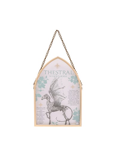 Harry Potter Warner Bros Herbology Gold Arch Plaque Thestral