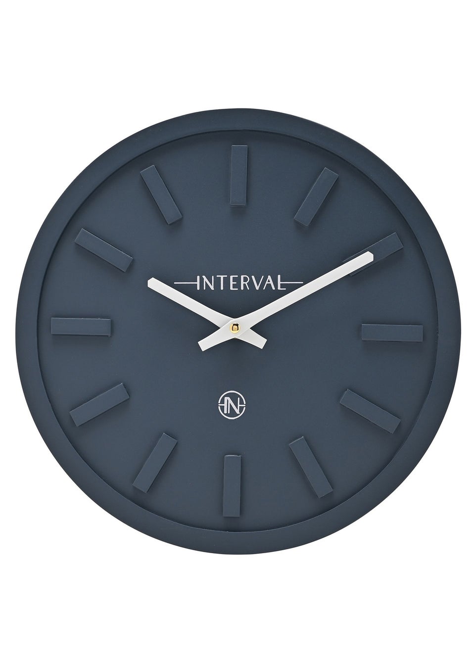 Interval Minimalist Navy Wall Clock 30cm