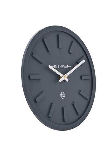 Interval Minimalist Navy Wall Clock 30cm