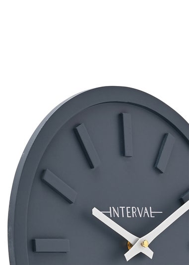 Interval Minimalist Navy Wall Clock 30cm