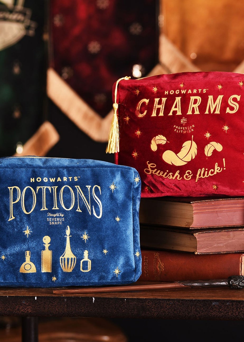 Harry Potter Warner Bros Alumni Red Wash Bag Charms