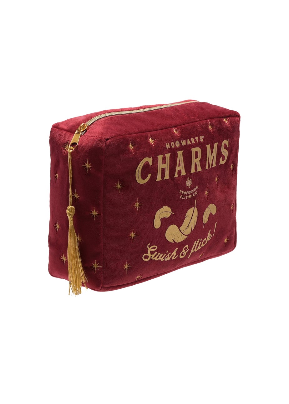 Harry Potter Warner Bros Alumni Red Wash Bag Charms