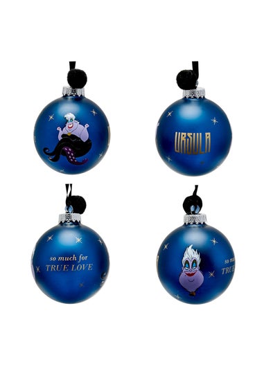 Disney Set Of 7 Multicoloured Baubles  Villains