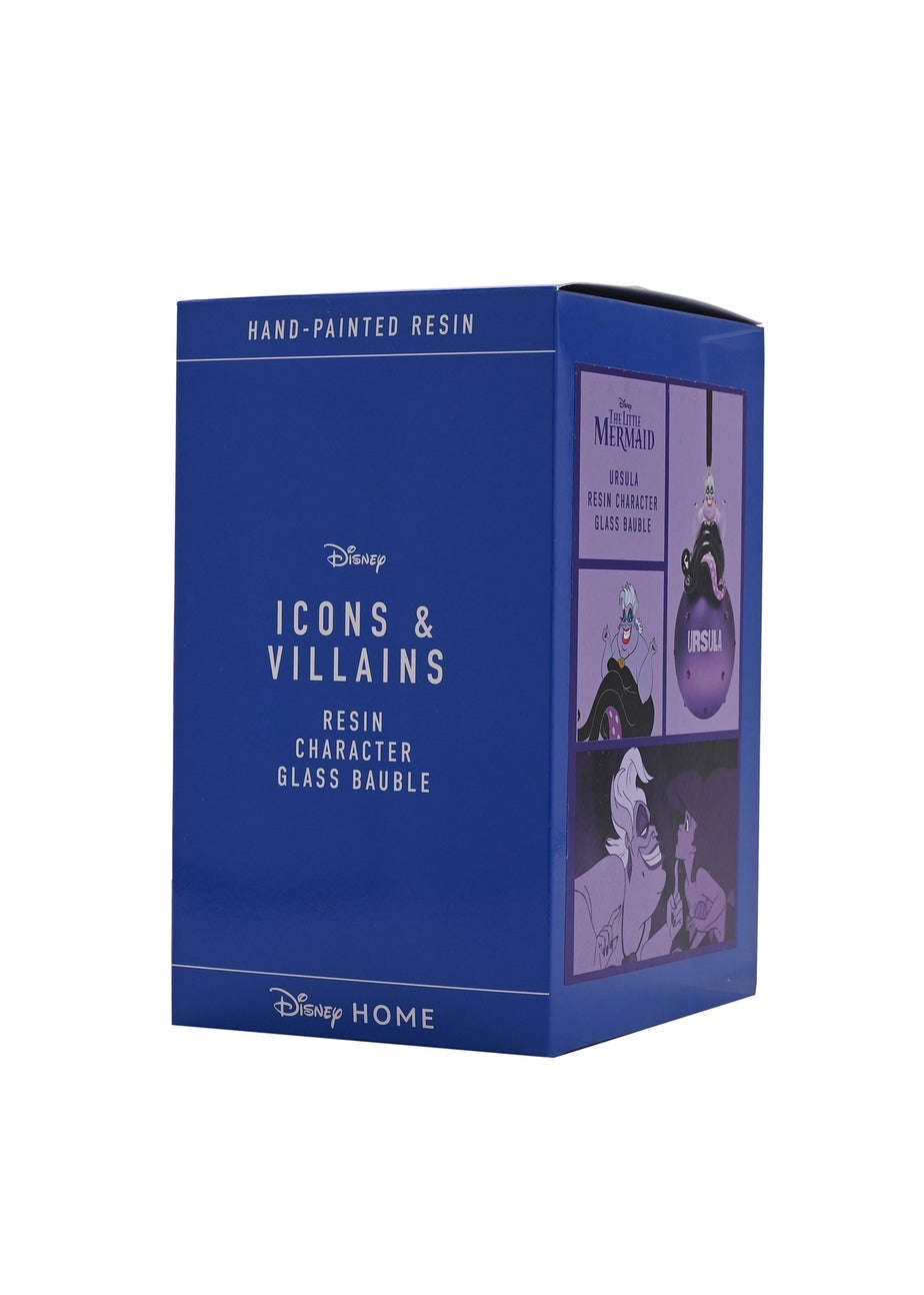 Disney Ursula On A Purple Glass Bauble