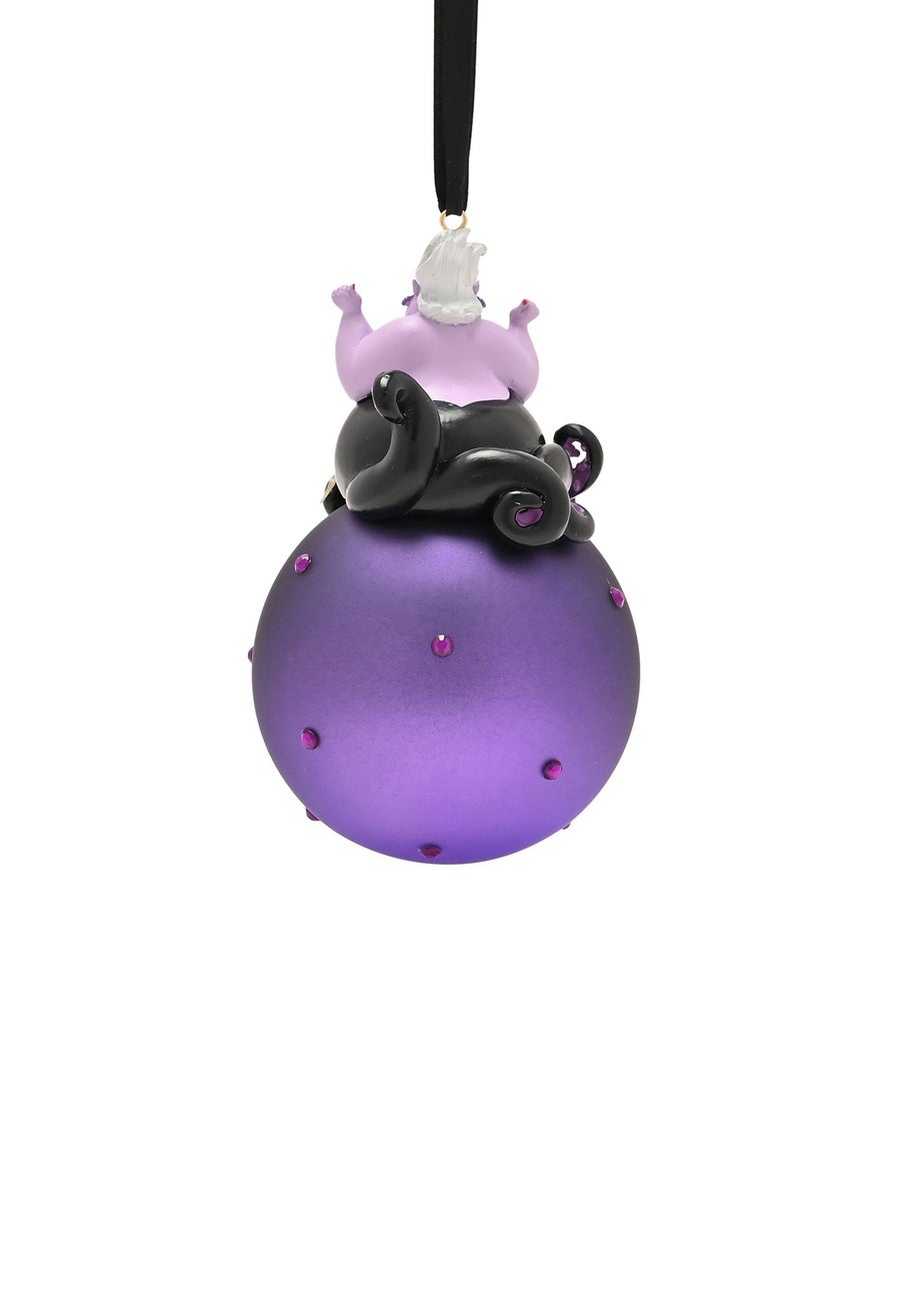 Disney Ursula On A Purple Glass Bauble