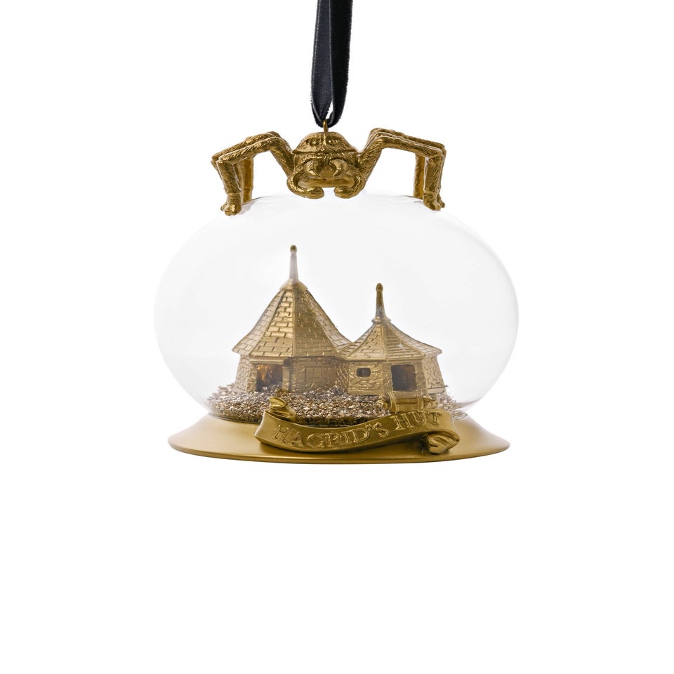 Harry Potter Warner Bros Alumni Gold Led Collectable Bauble Hagrid's Hut