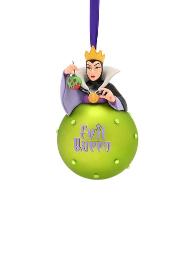 Disney Evil Queen On A Green Glass Bauble