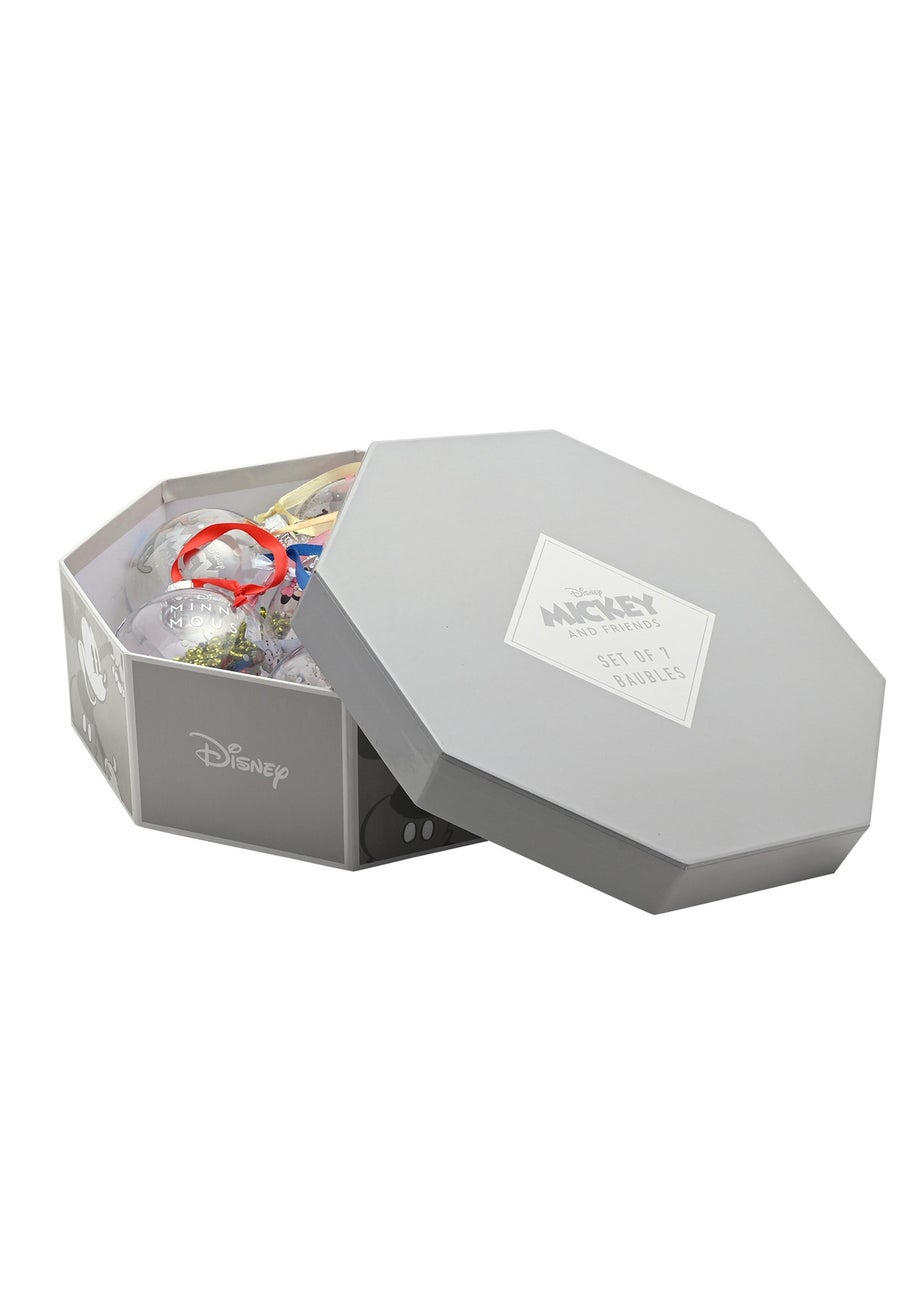 Disney Set Of 7 Multicoloured Baubles Mickey & Friends