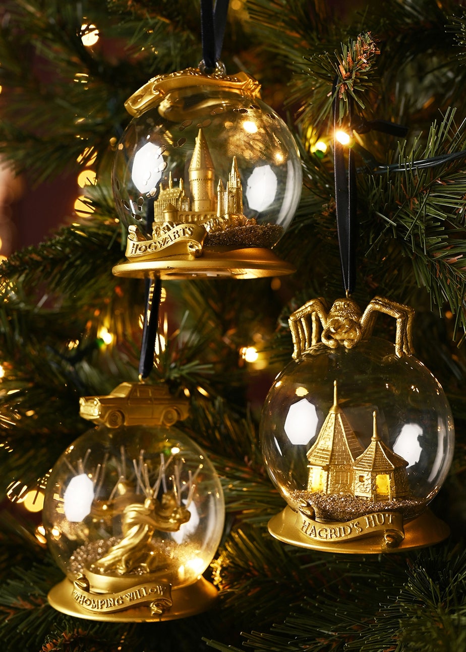 Harry Potter Warner Bros Alumni Gold LED Collectable Bauble Hogwarts