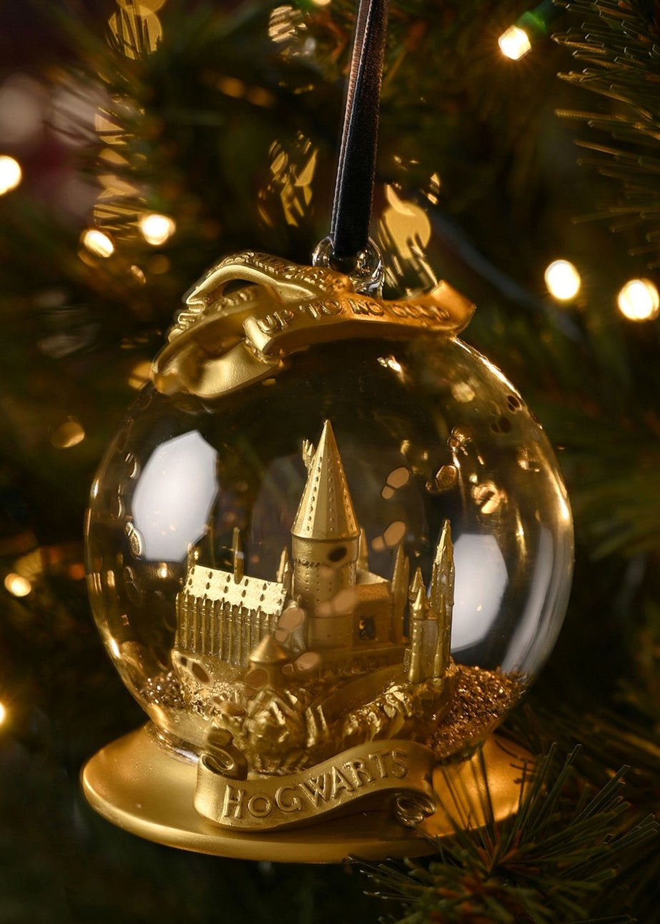 Harry Potter Warner Bros Alumni Gold LED Collectable Bauble Hogwarts