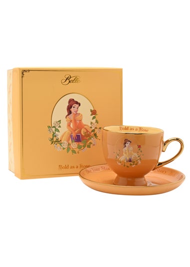 Disney Pastel Princess Yellow Tea Cup & Saucer Belle