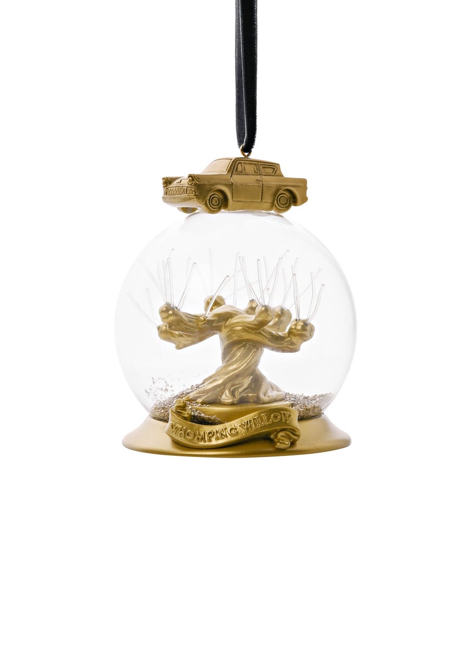 Harry Potter Warner Bros Alumni Gold LED Collectable Bauble Whomping Willow