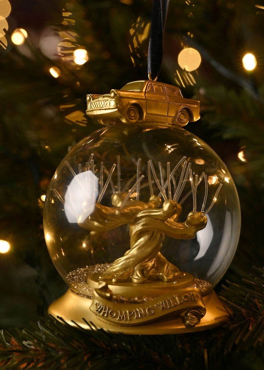 Harry Potter Warner Bros Alumni Gold LED Collectable Bauble Whomping Willow