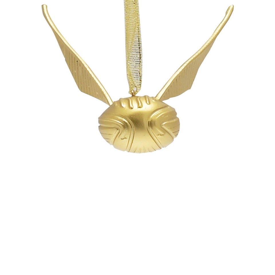 Harry Potter Warner Bros Gold Tree Decoration Snitch