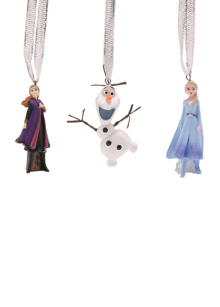 Disney Set Of 3 Frozen Hanging Multicoloured Decorations