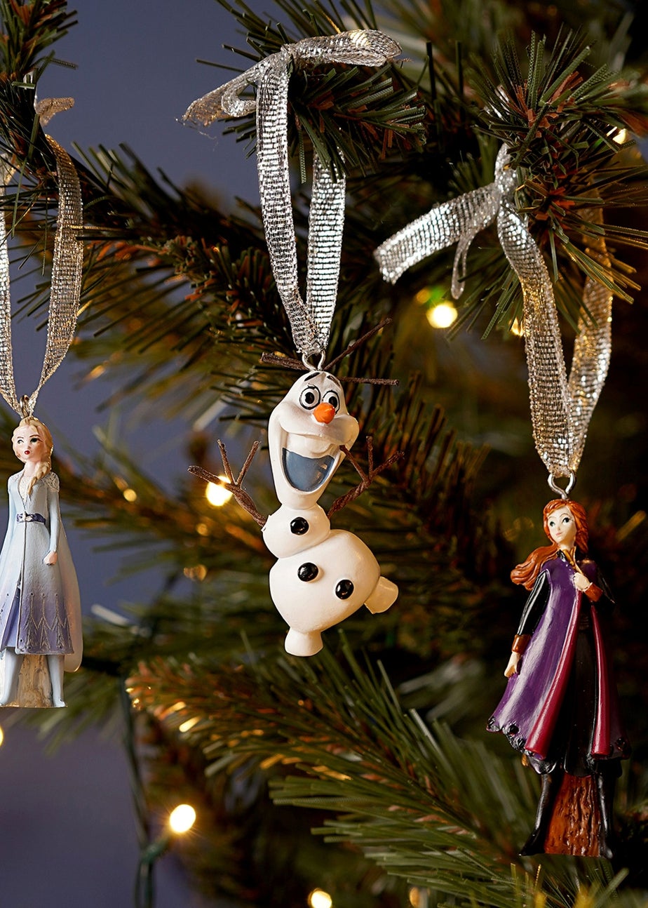 Disney Set Of 3 Frozen Hanging Multicoloured Decorations