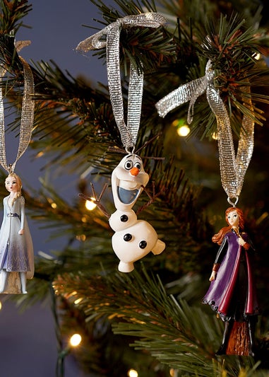 Disney Set Of 3 Frozen Hanging Multicoloured Decorations