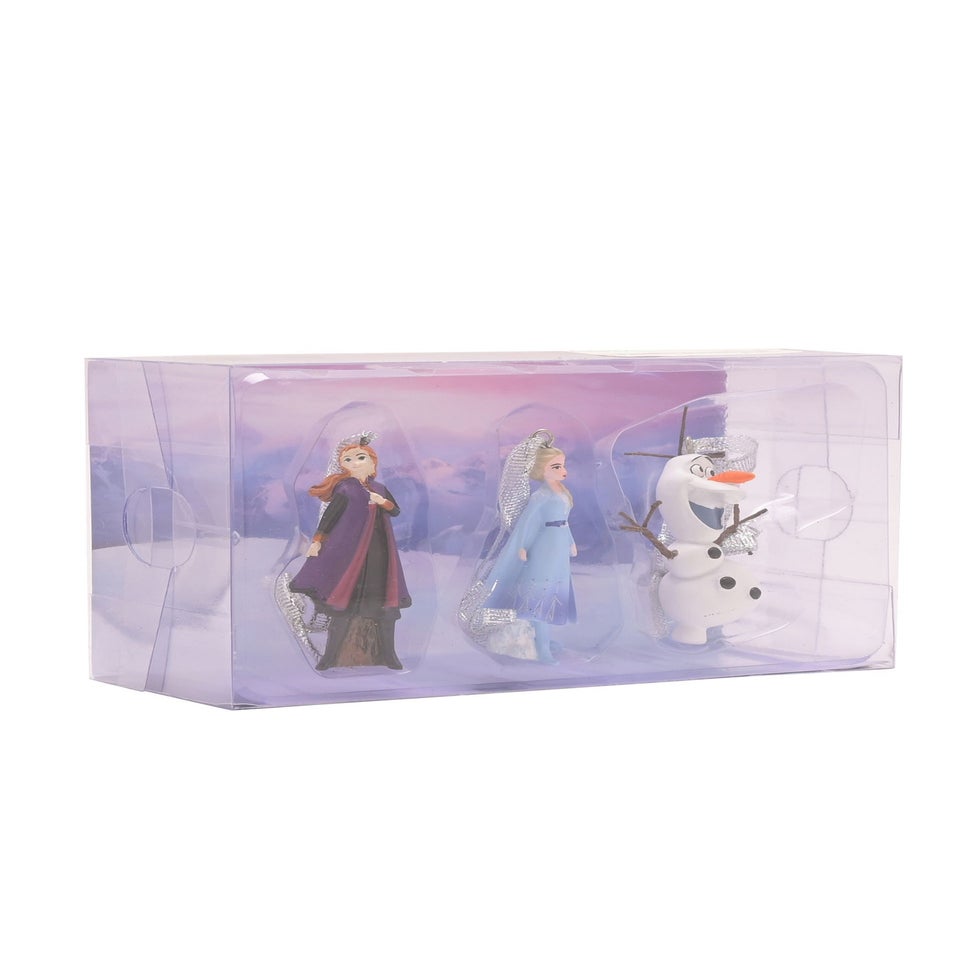 Disney Set Of 3 Frozen Hanging Multicoloured Decorations