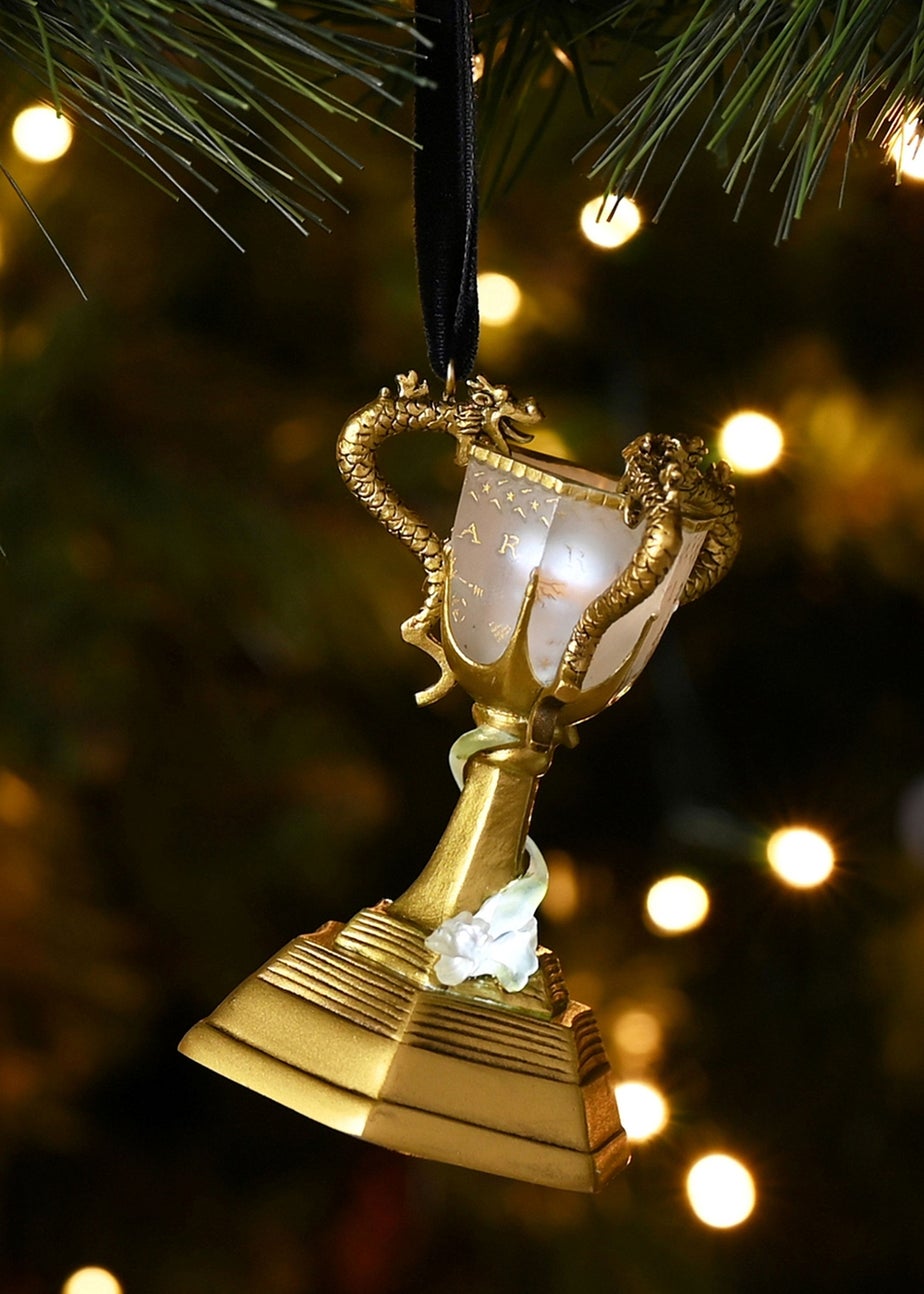 Harry Potter Warner Bros Alumni Gold LED Hanging Decoration Triwizard Cup