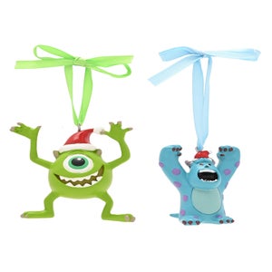 Disney Sully & Mike Set Of 2 Multicoloured Hanging Decorations