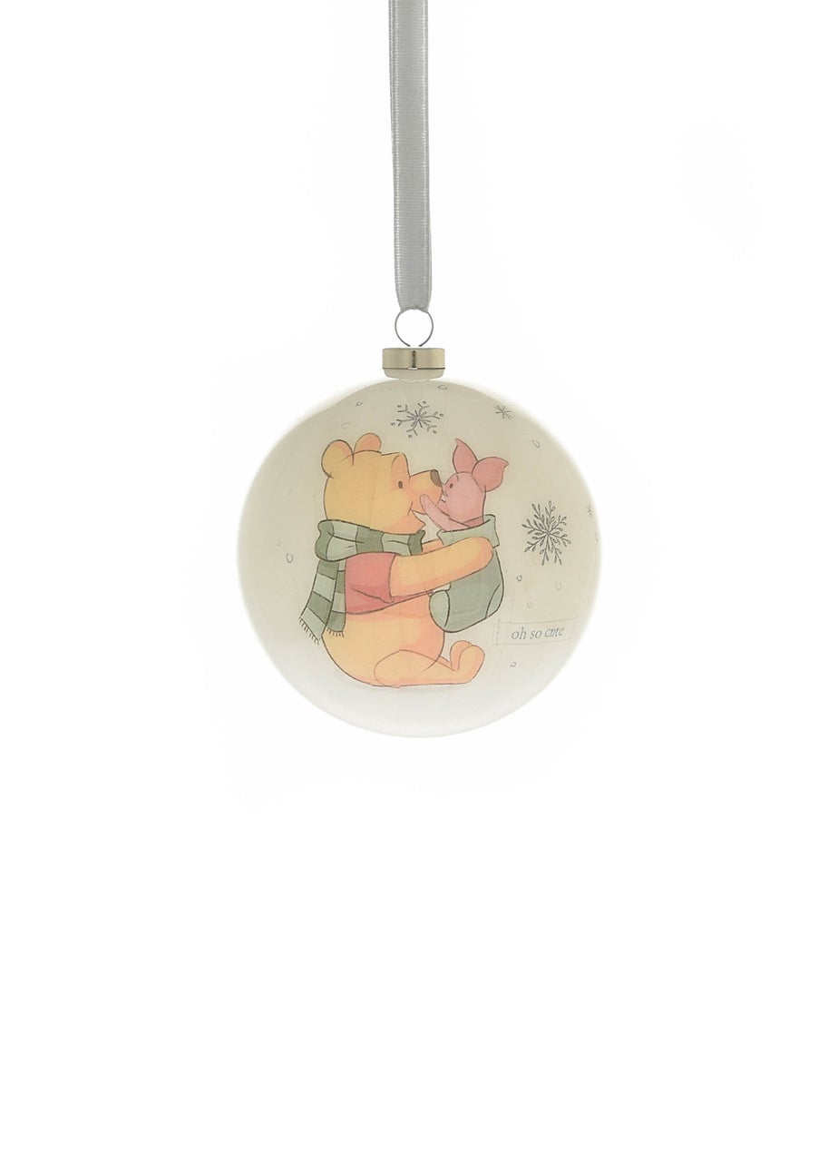 Disney Magical Beginnings Set Of 6 White Baubles