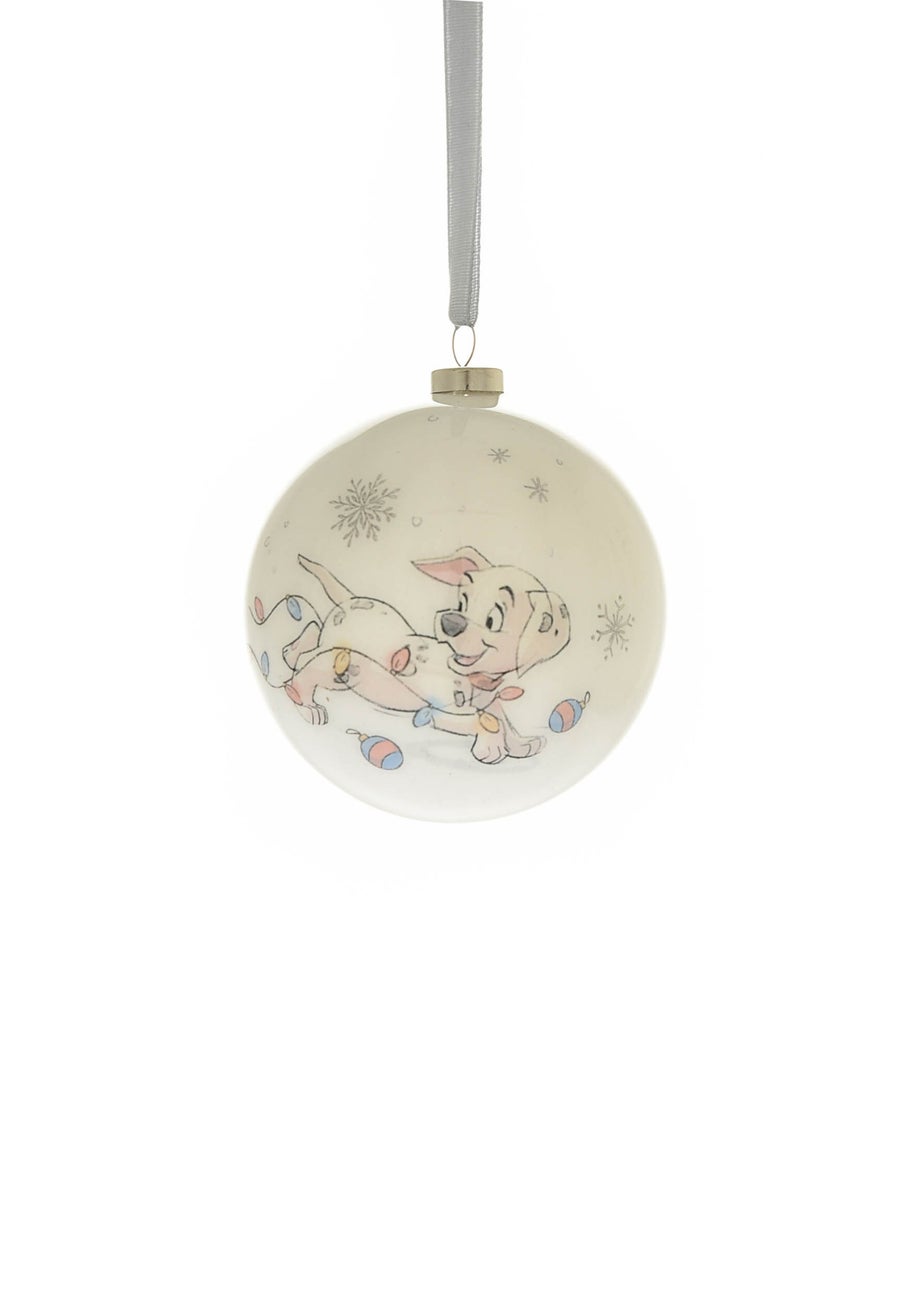 Disney Magical Beginnings Set Of 6 White Baubles