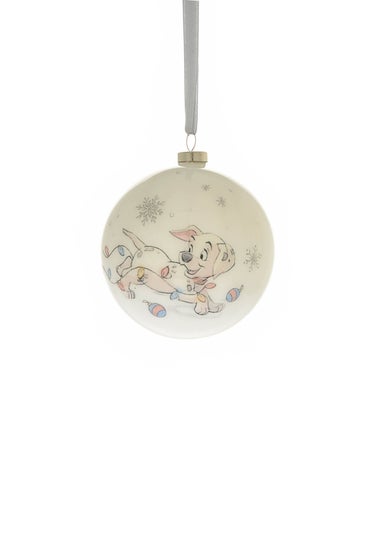 Disney Magical Beginnings Set Of 6 White Baubles
