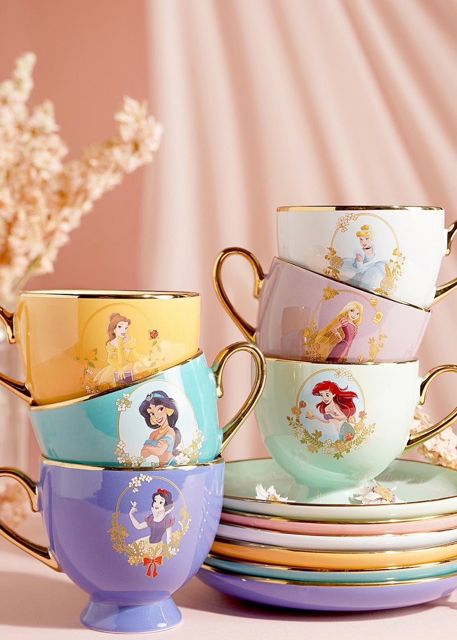 Disney Pastel Princess Green Tea Cup & Saucer Ariel