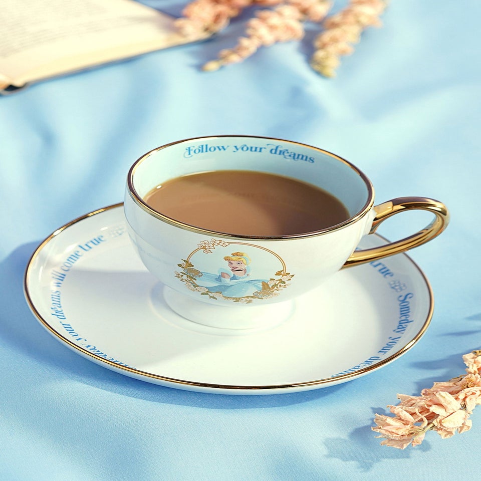 Disney Pastel Princess Blue Tea Cup & Saucer Cinderella