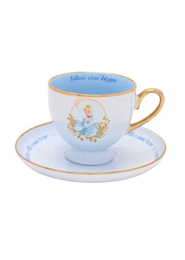 Disney Pastel Princess Blue Tea Cup & Saucer Cinderella