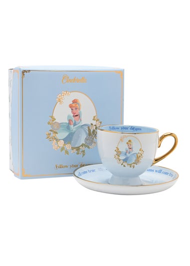 Disney Pastel Princess Blue Tea Cup & Saucer Cinderella