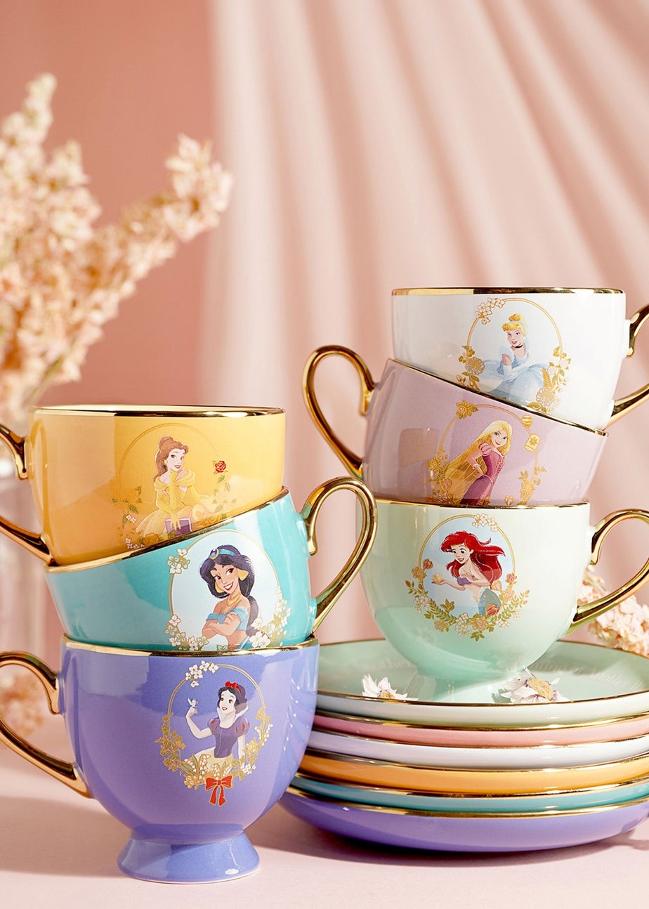 Disney Pastel Princess Blue Tea Cup & Saucer Cinderella