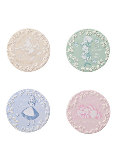 Disney Alice In Wonderland Set Of 4 Coasters