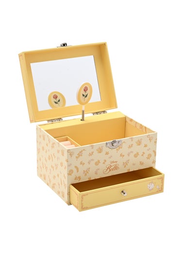 Disney Pastel Princess Yellow Musical Jewellery Box Belle