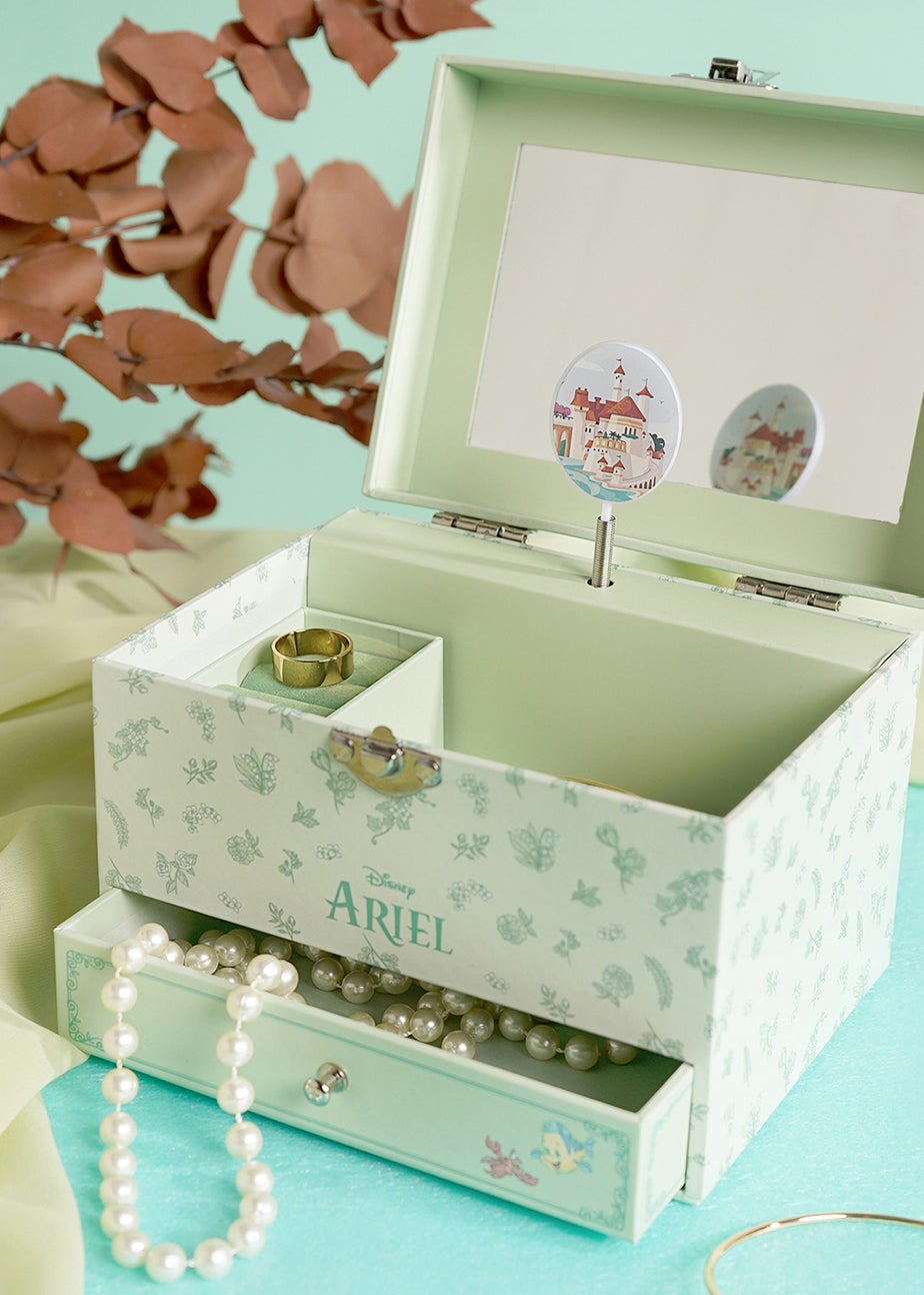 Disney Pastel Princess Green Musical Jewellery Box Ariel