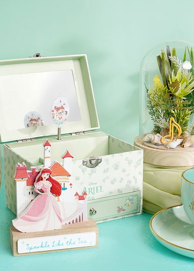 Disney Pastel Princess Green Musical Jewellery Box Ariel